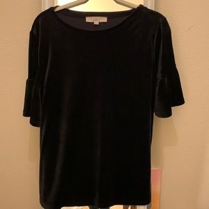 Loft velvet top